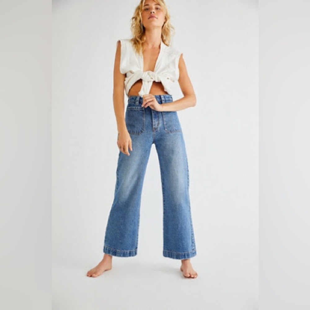 ROLLA’S Sailor High Rise Wide Leg Jeans Size 28